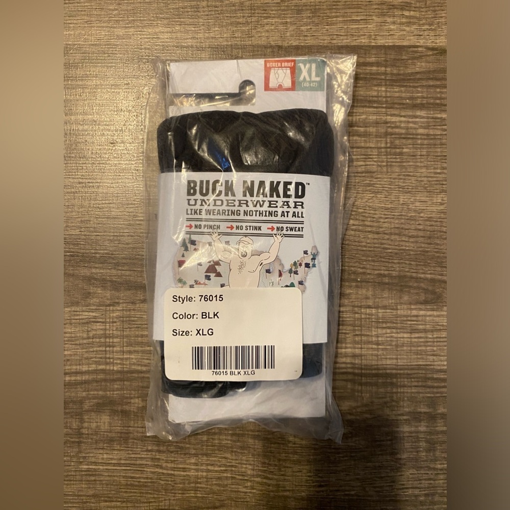 Duluth Trading Company - NEW - Men's Buck Naked Boxer Briefs. Black.
Item 76015
